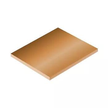 Плита бронзовая БРБНТ 100х1000х2000 мм ГОСТ 18175-78 из бериллиевой бронзы