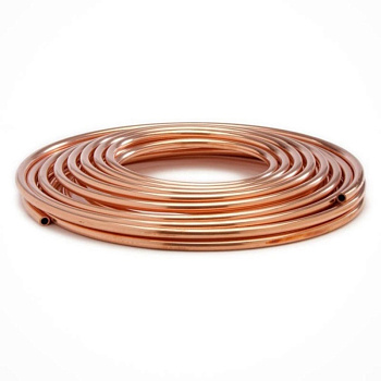 Труба медная отожженная МЗр 130х20 мм ГОСТ 617-90 для водопровода